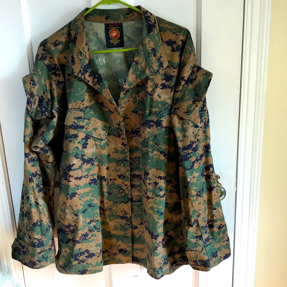 American Apparel Inc Camouflage Army Jacket